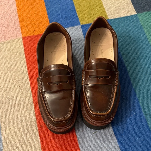 Loffler Randall platform Brown Loafers - Picture 5 of 7